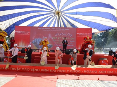 Bệnh viện Đại học Y Dược - Hoàng Anh Gia Lai khởi công Khu điều trị kĩ thuật cao 