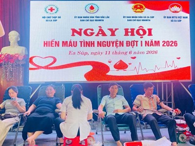 Đắk Lắk: Lan toả tinh thần nhân ái tại Ngày hội hiến máu tình nguyện 