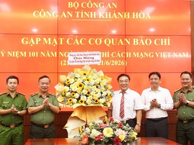 Công an Khánh Hoà gặp mặt các cơ quan báo chí 