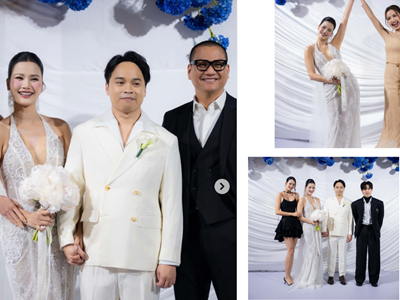 Á hậu Hương Ly lên xe hoa cùng chồng doanh nhân