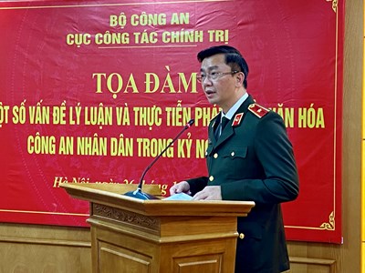Phát triển văn hoá Công an nhân dân trong kỷ nguyên mới 