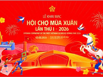 Bức tranh xuân rực rỡ 3 miền tại Lễ khai mạc “Hội chợ Mùa Xuân 2026“