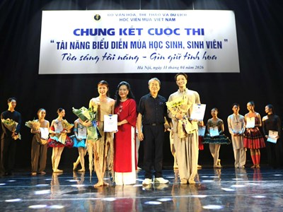  Trao giải Cuộc thi Tài năng biểu diễn múa học sinh, sinh viên năm 2026