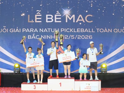 Thúc đẩy thể thao hoà nhập qua chuỗi Giải Para Natuh Pickleball Bắc Ninh 2026