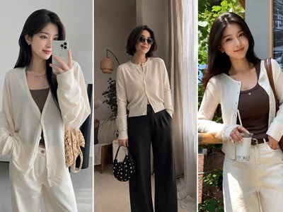 Áo cardigan mỏng trở thành “vũ khí” chống nắng được yêu thích mùa hè