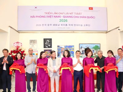 Hơn 120 tác phẩm góp mặt tại Triển lãm giao lưu mỹ thuật Hải Phòng - Gwangju