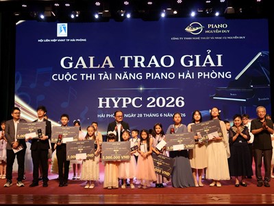 Vinh danh những tài năng trẻ tại Cuộc thi Piano Hải Phòng 2026
