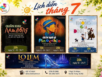 Loạt tác phẩm kinh điển trở lại sân khấu Nhà hát Tuổi trẻ Việt Nam trong tháng 7.2026