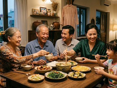 Giữ mâm cơm nhà, giữ nền tảng gia đình Việt