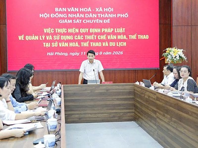 Hải Phòng rà soát hiệu quả hoạt động của hệ thống thiết chế văn hóa, thể thao