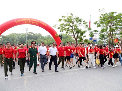 TP. Hải Phòng hưởng ứng chương trình đi bộ “Cùng Việt Nam tiến bước” năm 2026
