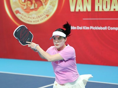 Những “bóng hồng” duyên dáng tại Giải Pickleball Báo Văn Hóa 2026