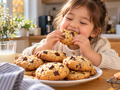Cookie bơ chocolate: Hương bánh ấm áp ngày giao mùa