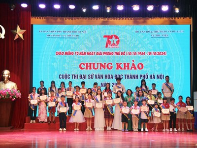 Trao giải cuộc thi Đại sứ Văn hoá đọc TP Hà Nội năm 2024
