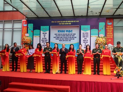 Khai mạc Ngày Sách và Văn hóa đọc lần thứ 4 trong lực lượng quân đội