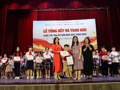Trao giải cuộc thi Đại sứ Văn hoá đọc quận Tây Hồ 2025