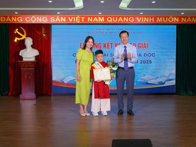 Trao giải cuộc thi Đại sứ văn hoá đọc thành phố Hà Nội năm 2025