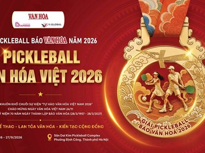 Sáng nay, họp báo công bố Giải Pickleball Báo Văn Hóa năm 2026 - “Pickleball Văn hóa Việt 2026”