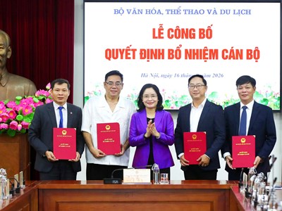 Bộ VHTTDL bổ nhiệm Phó Hiệu trưởng 4 trường trực thuộc Bộ