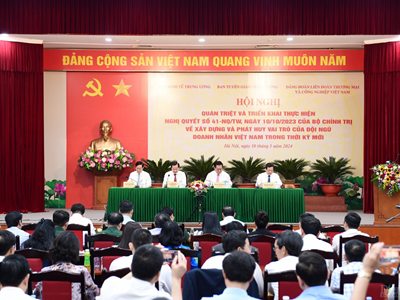  Hoàn thiện chính sách, pháp luật, tạo môi trường đầu tư an toàn, bình đẳng cho doanh nhân, doanh nghiệp 