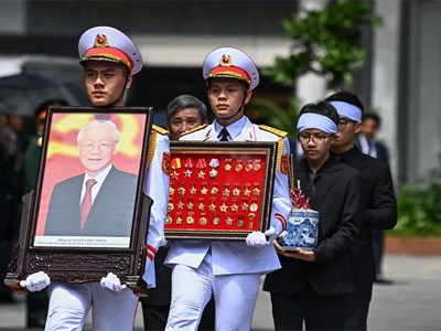 Truyền thông quốc tế đưa tin đậm nét Lễ Quốc tang Tổng Bí thư Nguyễn Phú Trọng