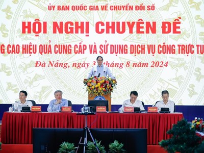 1 mục tiêu, 2 trụ cột, 3 đột phá, 4 không và 5 tăng cường trong triển khai dịch vụ công trực tuyến