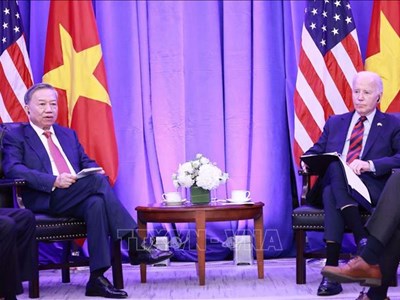 Tổng Bí thư, Chủ tịch nước Tô Lâm gặp Tổng thống Hoa Kỳ Joe Biden
