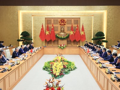 Thủ tướng Phạm Minh Chính hội đàm với Thủ tướng Trung Quốc Lý Cường