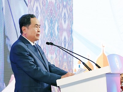Chủ tịch Quốc hội Trần Thanh Mẫn phát biểu tại phiên toàn thể Đại hội đồng AIPA-45 
