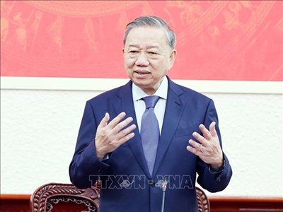 Tổng Bí thư Tô Lâm làm việc với Ban Cán sự Đảng Bộ Tư pháp