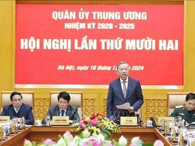 Tổng Bí thư Tô Lâm chủ trì Hội nghị Quân ủy Trung ương
