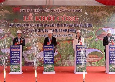 Khởi công xây dựng Khu không gian bảo tồn Di sản văn hóa Mo Mường gắn với du lịch 