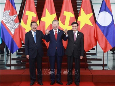 Tăng cường đoàn kết, gia tăng hiệu quả hợp tác, kết nối Việt Nam - Lào - Campuchia