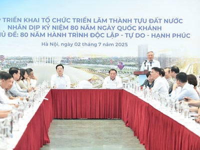 Triển lãm thành tựu đất nước phải đạt các yêu cầu chất lượng, đẳng cấp quốc tế