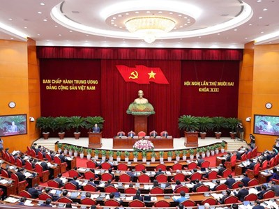 Ngày làm việc thứ nhất Hội nghị lần thứ 12 Ban Chấp hành Trung ương Đảng khóa XIII