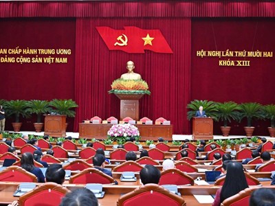 Thông báo Hội nghị lần thứ 12 Ban Chấp hành Trung ương Đảng khóa XIII