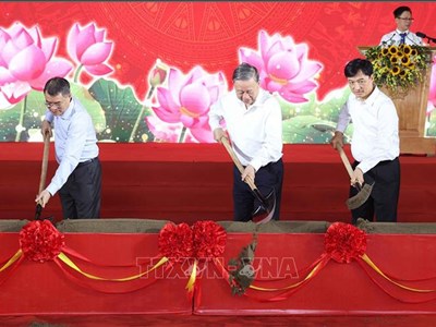 Tổng Bí Thư Tô Lâm dự Lễ khởi công Trường liên cấp Tiểu học, THCS xã Si Pa Phìn, tỉnh Điện Biên