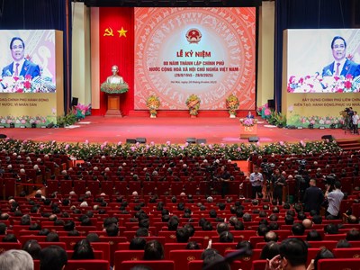 Lễ kỷ niệm trọng thể 80 năm thành lập Chính phủ