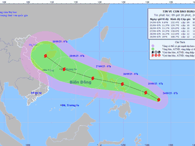 Bão số 9 chưa tan, Biển Đông sắp đón bão số 10