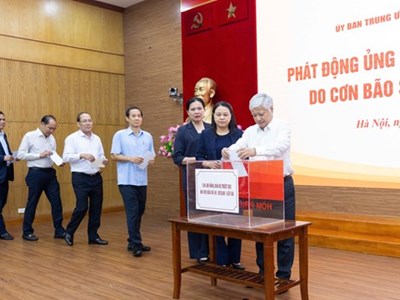 Ủy ban MTTQ Việt Nam phát động ủng hộ đồng bào bị thiệt hại do bão số 10