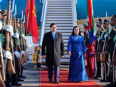 Thủ tướng Phạm Minh Chính tới Nam Phi, tham dự Hội nghị thượng đỉnh G20