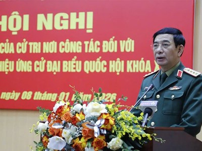 Giới thiệu Đại tướng Phan Văn Giang ứng cử đại biểu Quốc hội khóa XVI