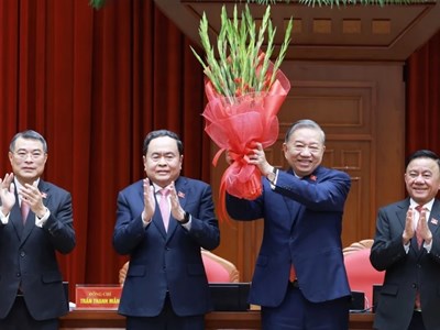 Điện, thư chúc mừng Tổng Bí thư Ban Chấp hành Trung ương Đảng Cộng sản Việt Nam khóa XIV Tô Lâm