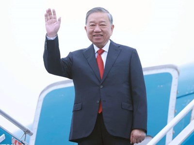 Tổng Bí thư Tô Lâm lên đường thăm cấp Nhà nước Vương quốc Campuchia