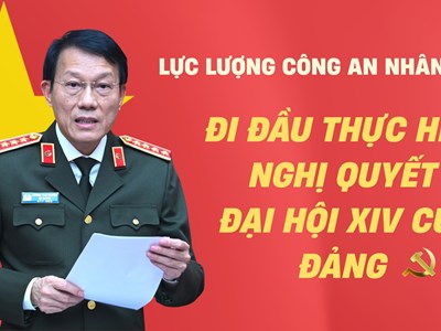 Lực lượng Công an nhân dân đi đầu thực hiện Nghị quyết Đại hội XIV của Đảng