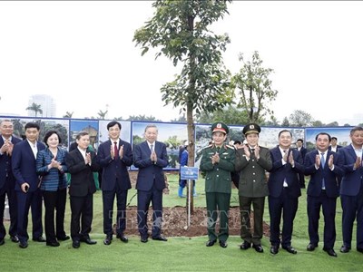 Tổng Bí thư Tô Lâm dự Lễ phát động 'Tết trồng cây đời đời nhớ ơn Bác Hồ' tại Hà Nội