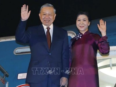 Tổng Bí thư, Chủ tịch nước Tô Lâm và phu nhân lên đường thăm cấp Nhà nước đến Trung Quốc