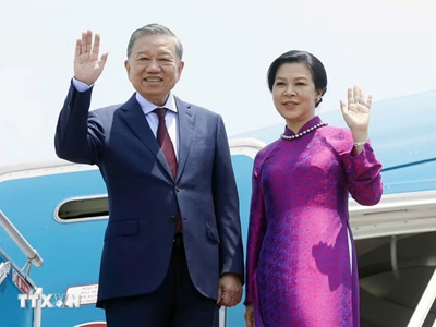 Tổng Bí thư, Chủ tịch nước Tô Lâm và phu nhân lên đường thăm chính thức Thái Lan