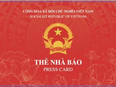Bộ VHTTDL ban hành mẫu thẻ nhà báo 2026