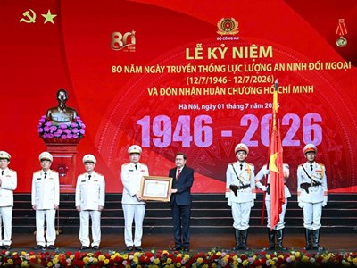 Lực lượng An ninh đối ngoại kỷ niệm 80 năm Ngày truyền thống và đón nhận Huân chương Hồ Chí Minh lần thứ ba